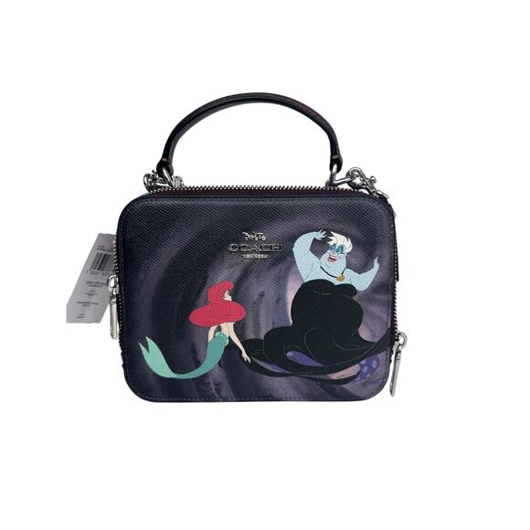 Coach Disney Box Purple Crossbody bag With Ursula Little...